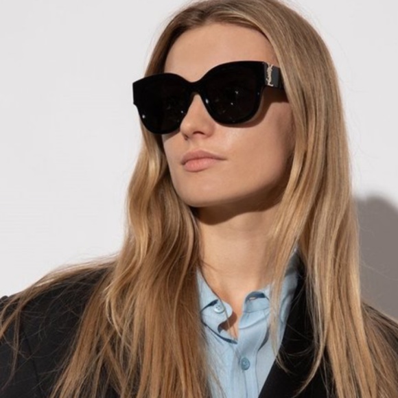 56mm Cat Eye Sunglasses Saint Laurent main image 9